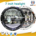 7 inch round led headlight high/low Halo Ring 12v 24v jeep wrangler accessories jk